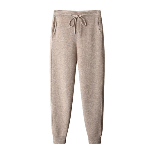 Pantalones Harem Casual de Lana Gruesa con Cintura Alta para Hombre - Image 4
