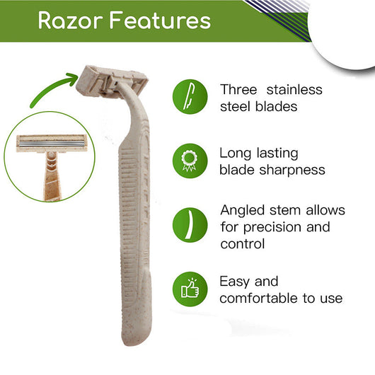 Rasurador Desechable Biodegradable Manual - Image 9