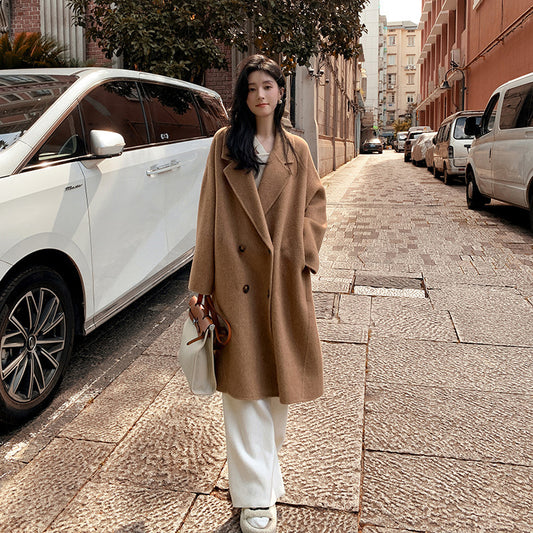 Abrigo de Lana de Alpaca Premium para Mujer