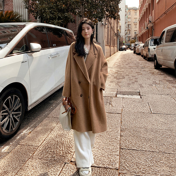 Abrigo de Lana de Alpaca Premium para Mujer