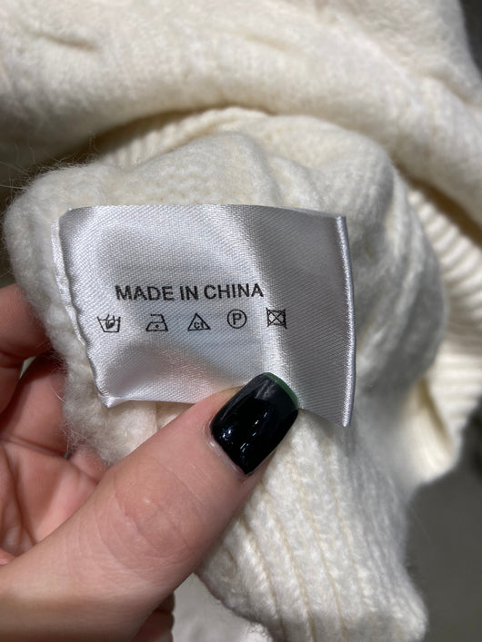 Suéter Tejido de Color Sólido con Estilo Retro para Mujer - Image 14