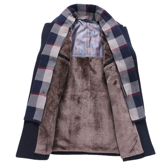 Abrigo de Lana Acolchado para Hombre - Otoño e Invierno - Image 3