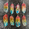 Seven Color Natural Stone Winding Hexagonal Crystal 1random