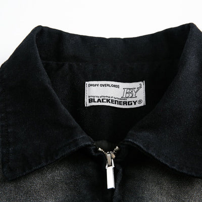 Chaqueta Denim Vintage Desgastada Estilo Retro Americano - Image 4