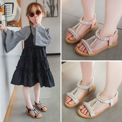 Sandalias Princesa de Perla para Niñas Verano - Image 8