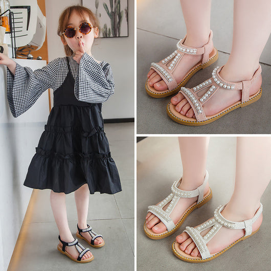 Sandalias Princesa de Perla para Niñas Verano - Image 8