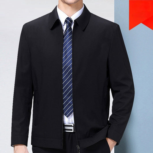 Chaqueta de Cuello Alto Sin Planchado para Hombre - Image 5