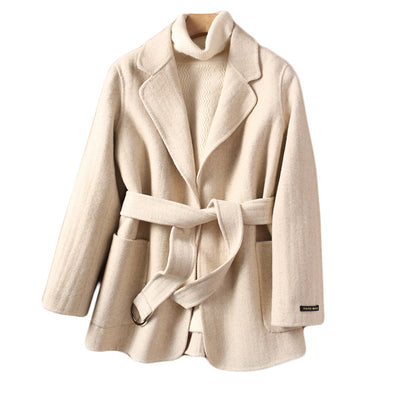 Abrigo de Lana Reversible Elegante para Mujer - Corte Holgado - Image 11