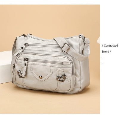 Bolso Bandolera de Lujo Versátil con Diseño Multicapas Espacioso - Image 32