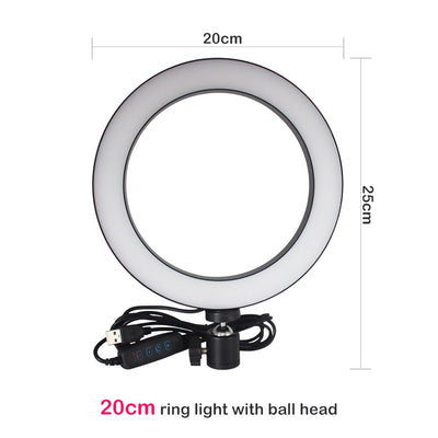 Kit de Luz Ring LED con Trípode y Soporte para iPhone y Dispositivos Apple - Image 12