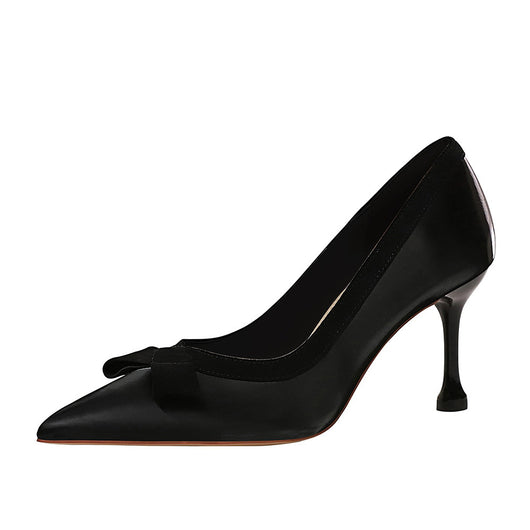 Zapatos de Moño Satinado Bicolor - Image 4