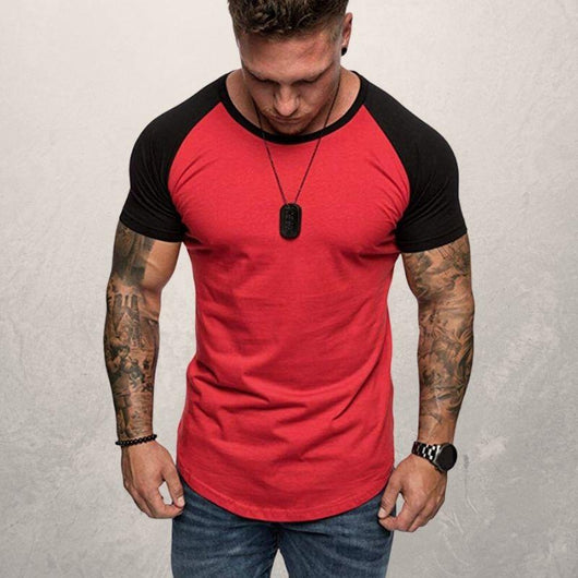 Playera Raglan Bloques de Color para Hombre - Image 3