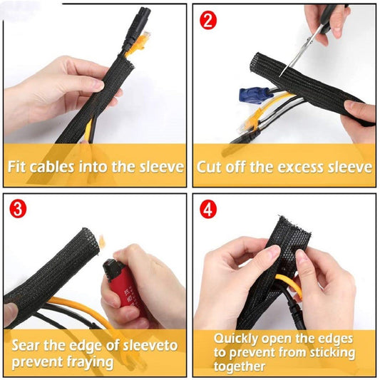 Funda Protectora de Malla Extensible para Cables Automotrices - Image 2