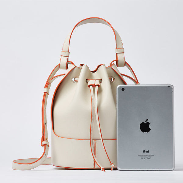Bolsa Cubo con Cordones de Lona Cosida