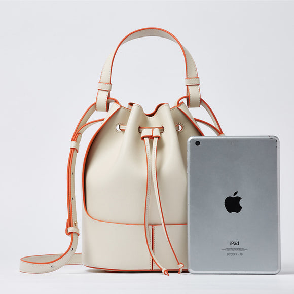 Bolsa Cubo con Cordones de Lona Cosida