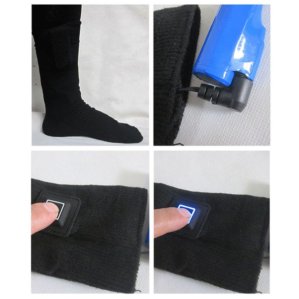 Calcetines Térmicos Eléctricos Recargables con Control de Temperatura