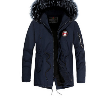 Abrigo de Invierno para Hombre con Cuello de Pelaje - Algodón Grueso y Cálido - Image 7