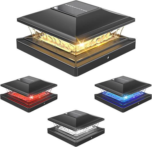 Lámpara Solar LED Bicolor para Barandales de Villa y Patios - Image 18