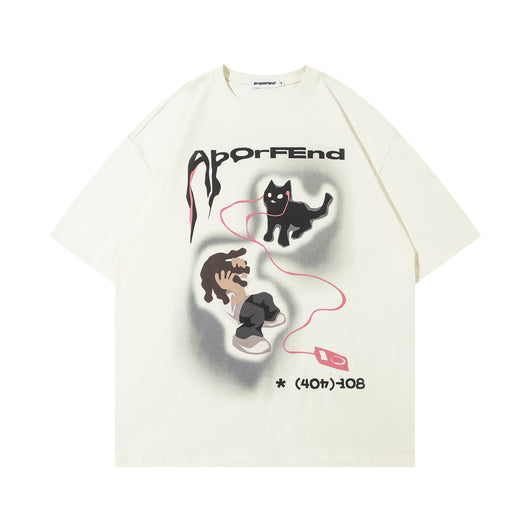 Camiseta Cuello Redondo Manga Corta Unisex Holgada - Image 10