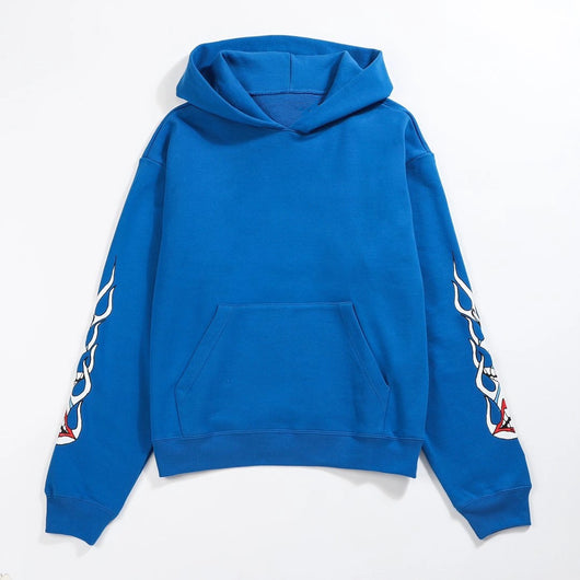 Sudadera Hoodie Azul Fantasma - Estilo Trendy para Hombre - Image 5