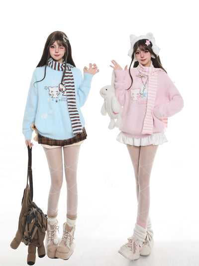 Suéter Holgado con Rayas de Gato - Diseño Casual y Versátil - Image 9