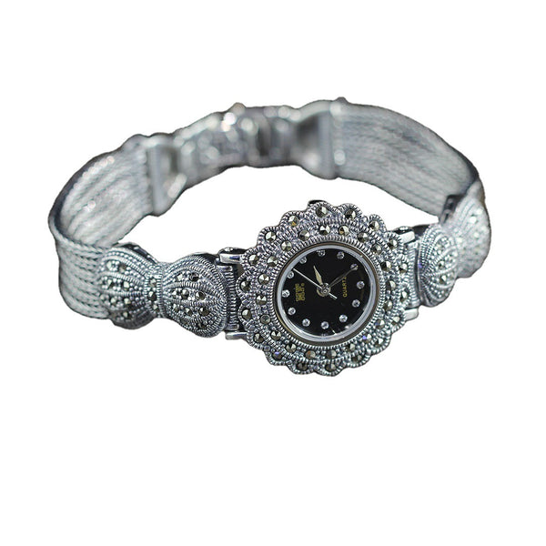 Reloj de Plata Esterlina 925 para Dama con Diseño de Moño Clásico - Image 9