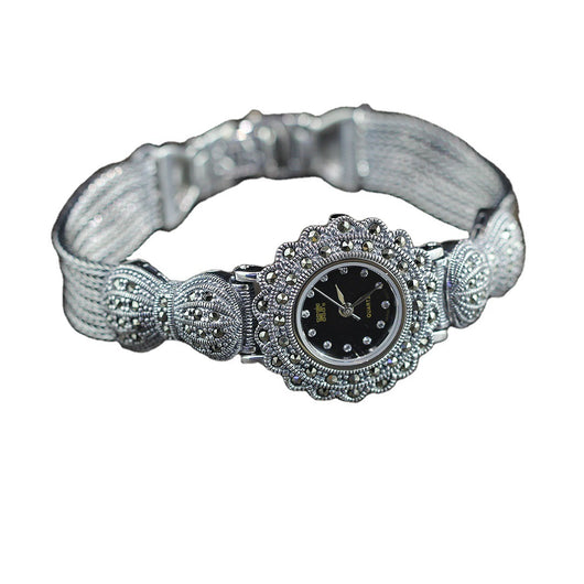 Reloj de Plata Esterlina 925 para Dama con Diseño de Moño Clásico - Image 9