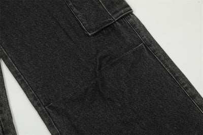 Pantalones Cargo Jeans con Múltiples Bolsillos Estilo Americano para Hombre - Image 8