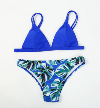 Bikini Reversible con Estampado de Hojas Doble Cara - Image 13