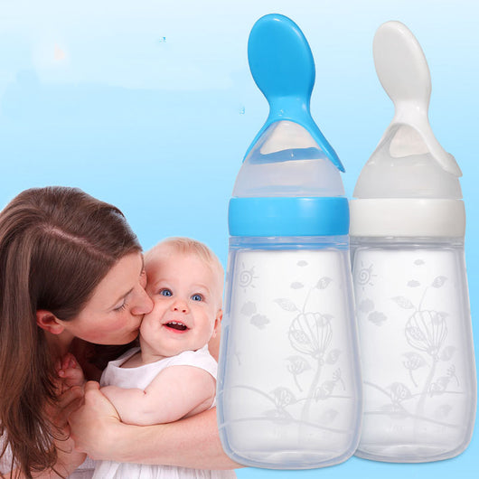 Botella Dispensadora de Cereal de Arroz en Silicona con Base Plana para Bebés - Image 8