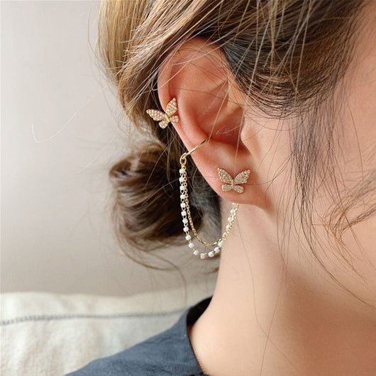 Aretes Asimétricos Diamante Meteor - Estilo Temperamento Dongdaemun - Image 11