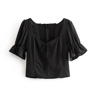 Blusa Corta de Gasa Ligera - Image 10