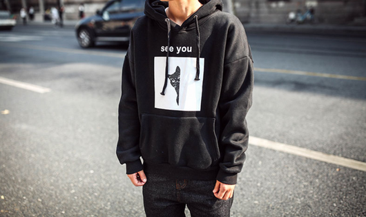 Sudadera con Capucha Gruesa para Hombre Invierno - Diseño Gato Estilo Coreano - Image 8
