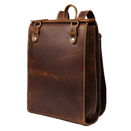Mochila Escolar de Cuero Premium - Bolso Profesional de Primera Capa - Image 7