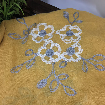 Chal Largo Étnico Artesanal de Algodón y Lino para Primavera y Verano - Image 23