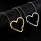 Fashion Custom Stainless Steel Name Heart Necklace for Women Personalized Letter Dorado Choker Necklace Gift Golden 35