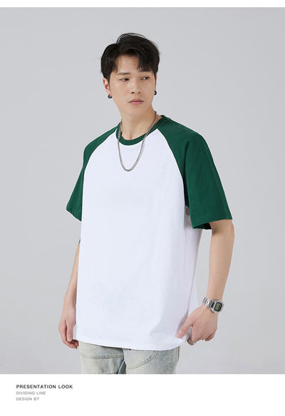 Camiseta Holgada de Algodón con Manga Raglán para Hombre - Image 31
