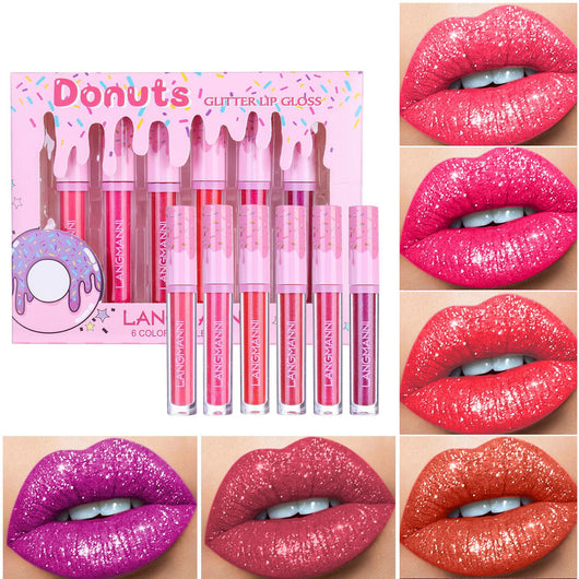 Set de 6 Brillos Labiales de Alto Brillo con Diamantes - Image 4