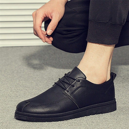 Zapatos Casuales de Cuero Negro para Hombre - Image 11