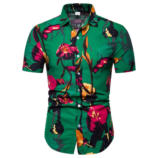 Camisa Casual de Playa para Hombre con Estampado - Image 4