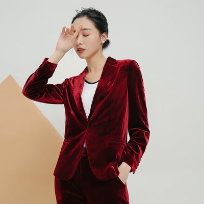 Blazer Ejecutivo Slim Fit en Terciopelo - Image 2