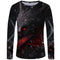 Camiseta Manga Larga Serie Lobo Impresión 3D para Hombre