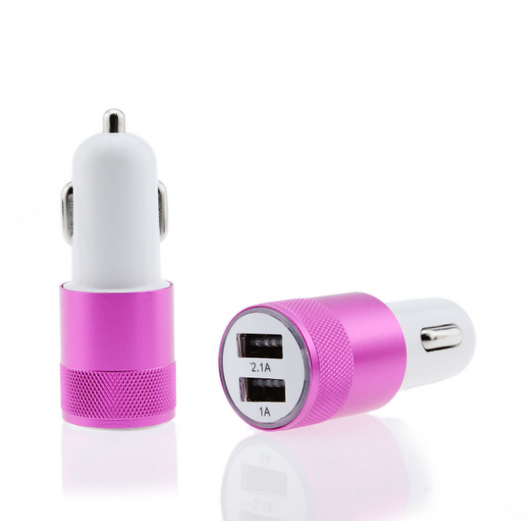 Cargador Dual USB para Auto 2.1A Aluminio Resistente - Image 4