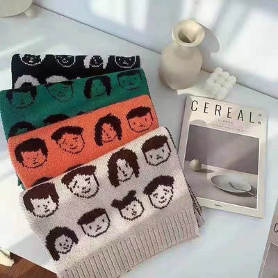 Pañoleta Invernal Estampada con Diseño Cartoon para Mujer - Image 13