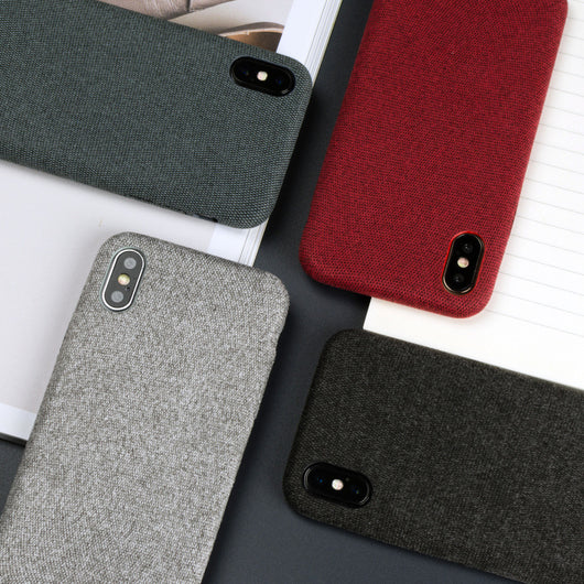 Funda para iPhone de Franela Sólida - Protección Otoño e Invierno - Image 4
