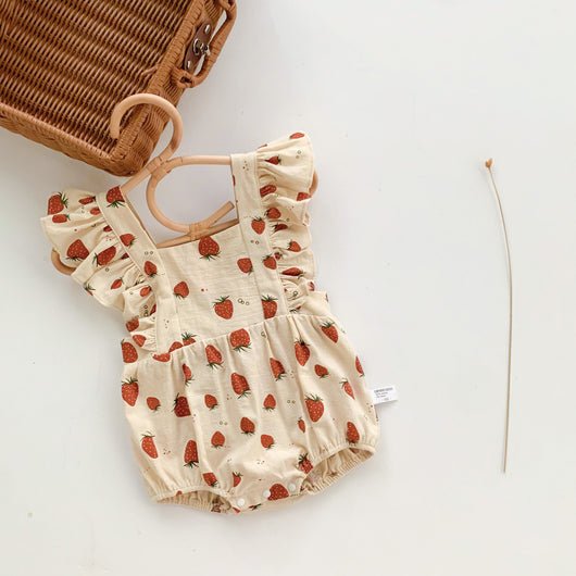 Romper sin Mangas con Estampado de Fresas para Mujer - Image 3