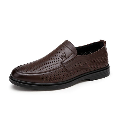 Zapatos de Cuero de Camello Transpirables para Hombre - Image 9