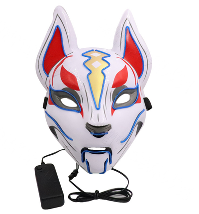 Máscara Facial Luminosa de Gato para Mujer - Cosplay Demon Slayer con Luz Fría - Image 3