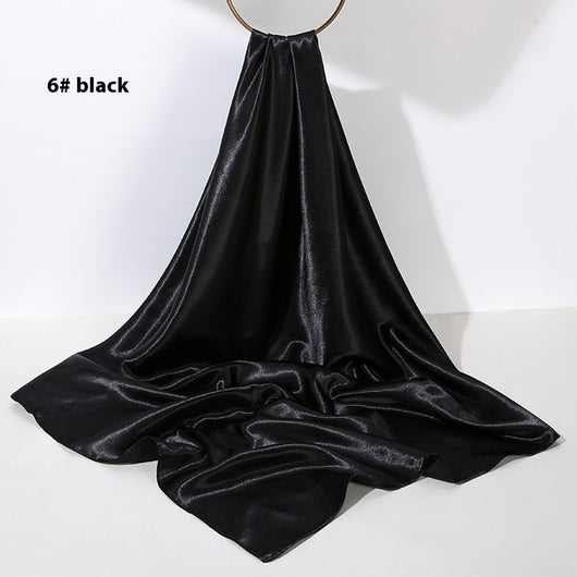 Pañuelo de Seda Artificial 90cm Satinado Brillante - Elegancia Pura - Image 9