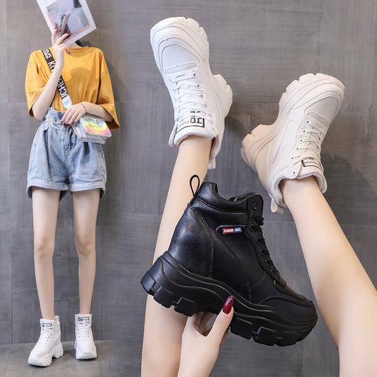 Tenis Deportivos con Plataforma y Tacón para Mujer